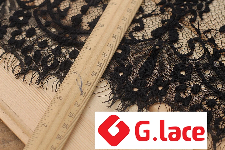 GLace 9 м/лот 22 см в ширину черный и белый кружевной из ткани шитье ручной работы юбка