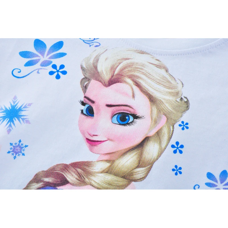 Girl Lace Dress Cartoon Elsa Cosplay Kids Clothes Outfits New Summer Brand Letter Children Princess Dresses Baby Girls Clothing | Детская