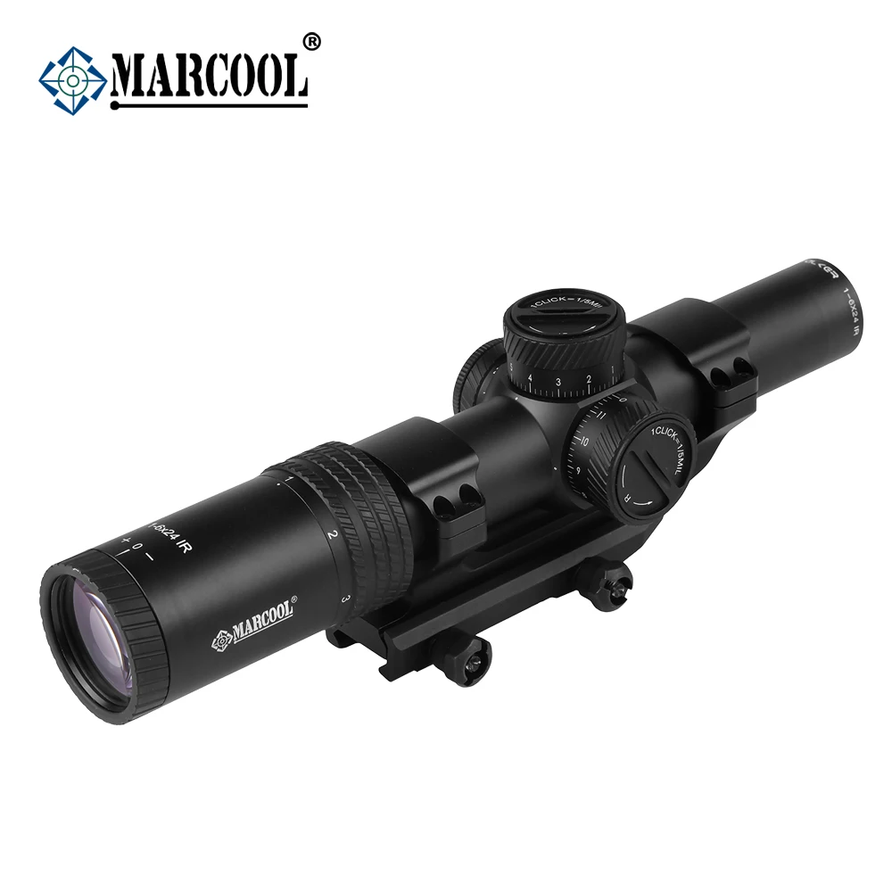 MARCOOL АК 1 6X24 HD тактический охотничий прицел с подсветкой оптический коллиматор