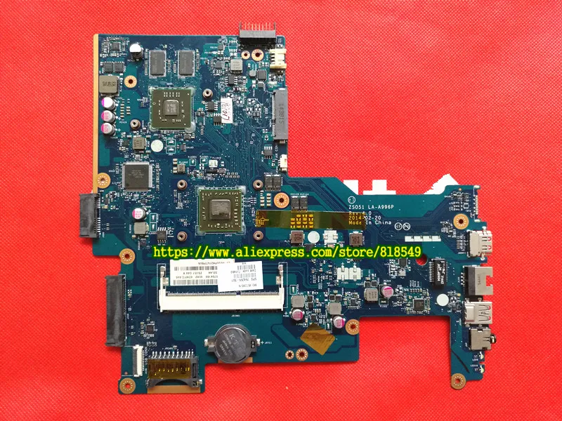 764269-501 Основная плата подходит для ноутбука HP 15-G, системная плата 764269-001 ZSO51 LA-A996P A8-6410 с отдельной графикой.