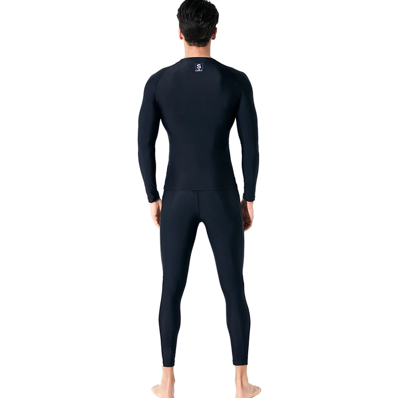 Быстросохнущий Мужской купальный костюм UPF50 + с длинным рукавом Rashguard 2 предмета