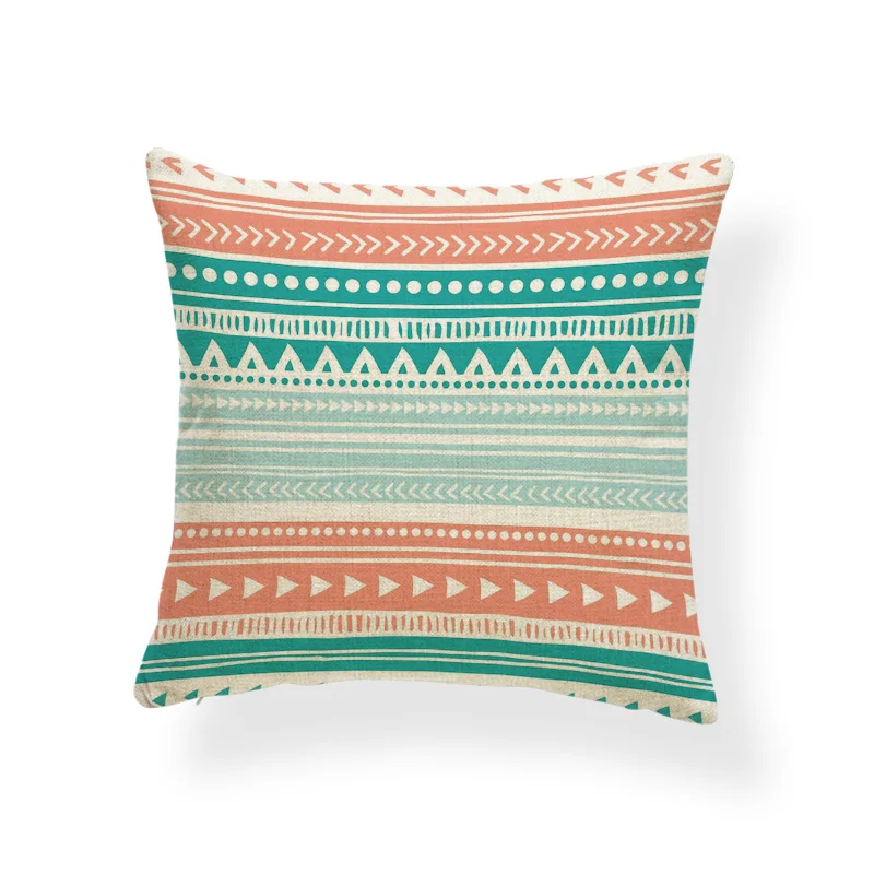 В виде геометрических фигур чехол для подушки Чехол прошивки зигзагом Blue Lounge