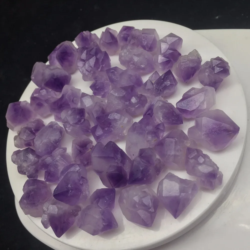 40 шт. в партии натуральный камень и минералы аметист кристаллическая точка