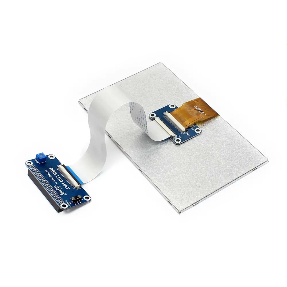 Waveshare 7-дюймовый IPS дисплей для Raspberry Pi интерфейс DPI без касания 1024x600 совместим с