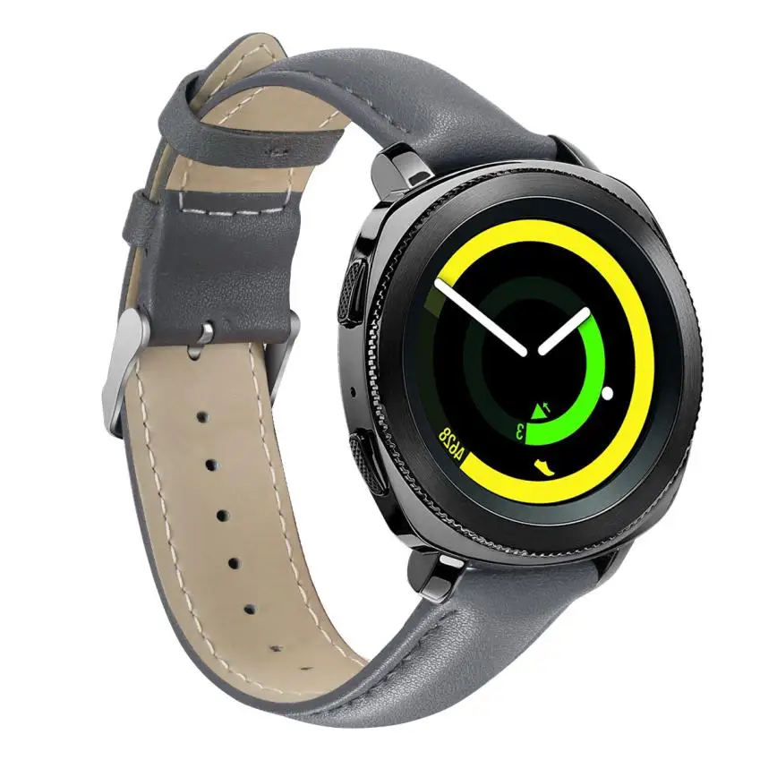 Кожаный ремешок для замены наручных часов Samsung Gear спортивные Смарт часы
