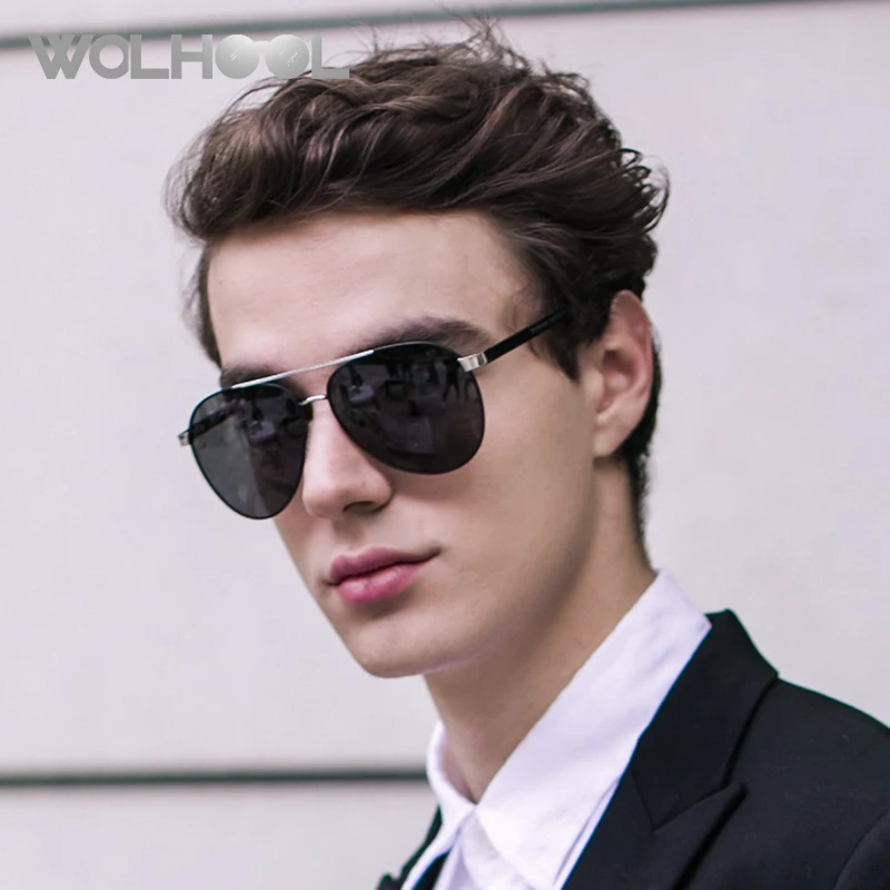 Модные Ретро поляризационные солнцезащитные очки для мужчин стиль оправа из