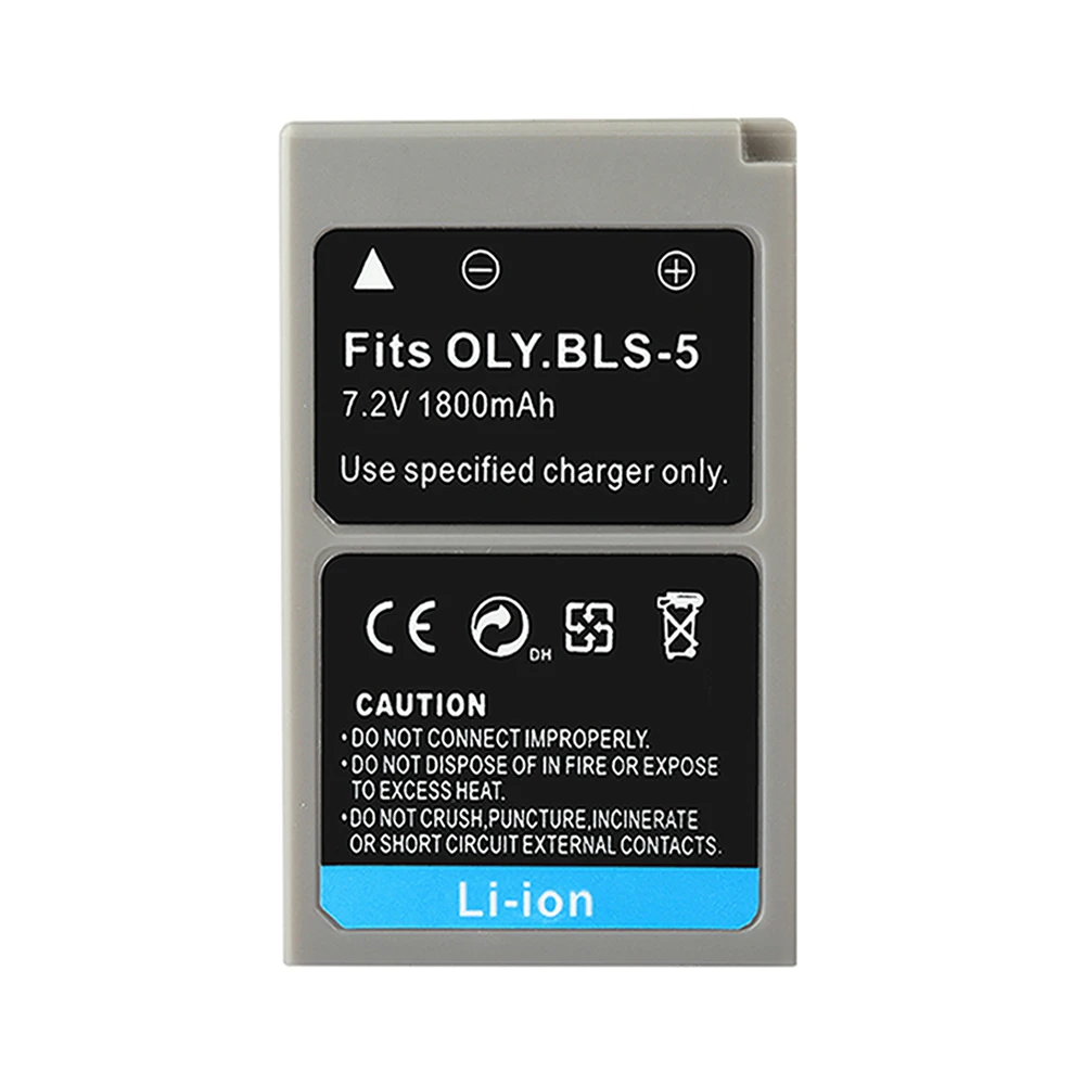 Аккумулятор для Olympus PEN EPL2 EPL3 EPL5 EPL6 EPL7 EPL8 EPL9 EPM2 OMD EM10 II III Stylus1 S с отслеживанием 3