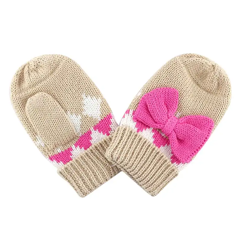 3 шт./компл. детская шапка шарф перчатки теплый комплект девочки Хлопковая