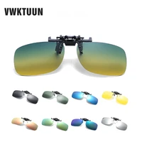 vwktuun polarized clip on sunglasses men square night vision sun glasses for women male driving driver uv400 mirror goggles