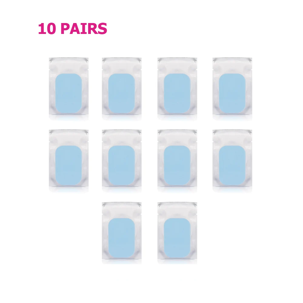 Gel Pads 10 pairs США, для потери веса, стимулятор мышц живота, бедер, сменные гелевые подушечки, EMS, ABS, тренажер, стимулятор EMS тела, массаж тела - Цвет: Gel Pads 10 pairs