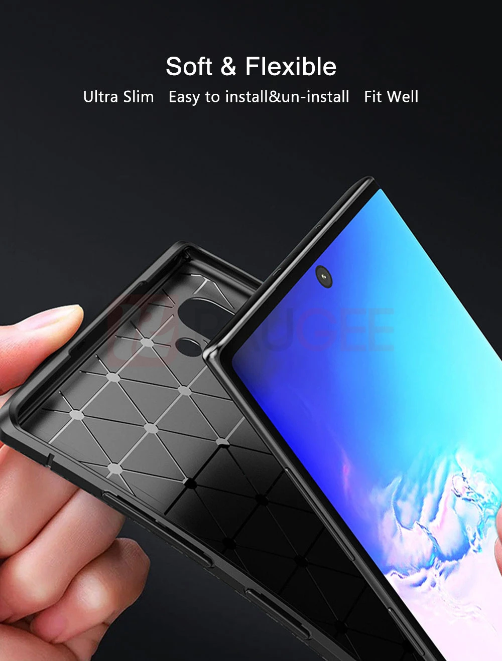 Чехол Raugee для samsung Galaxy Note 10 Note 10 Pro чехол Роскошный бампер из углеродного волокна чехол для телефона чехол для samsung Note 10 9 coque
