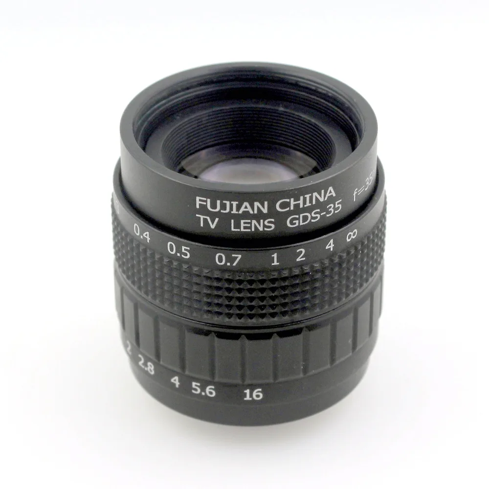 Профессиональный объектив 35 мм f/1 7 CCTV C Mount Lens имеет корпус из сплава с