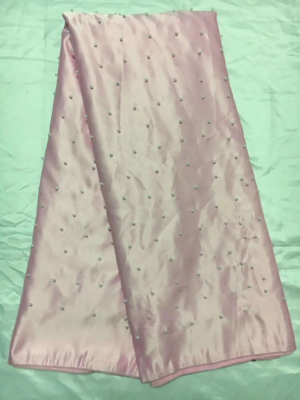 Новая африканская кружевная ткань с Бисером Джордж Новинка 2017