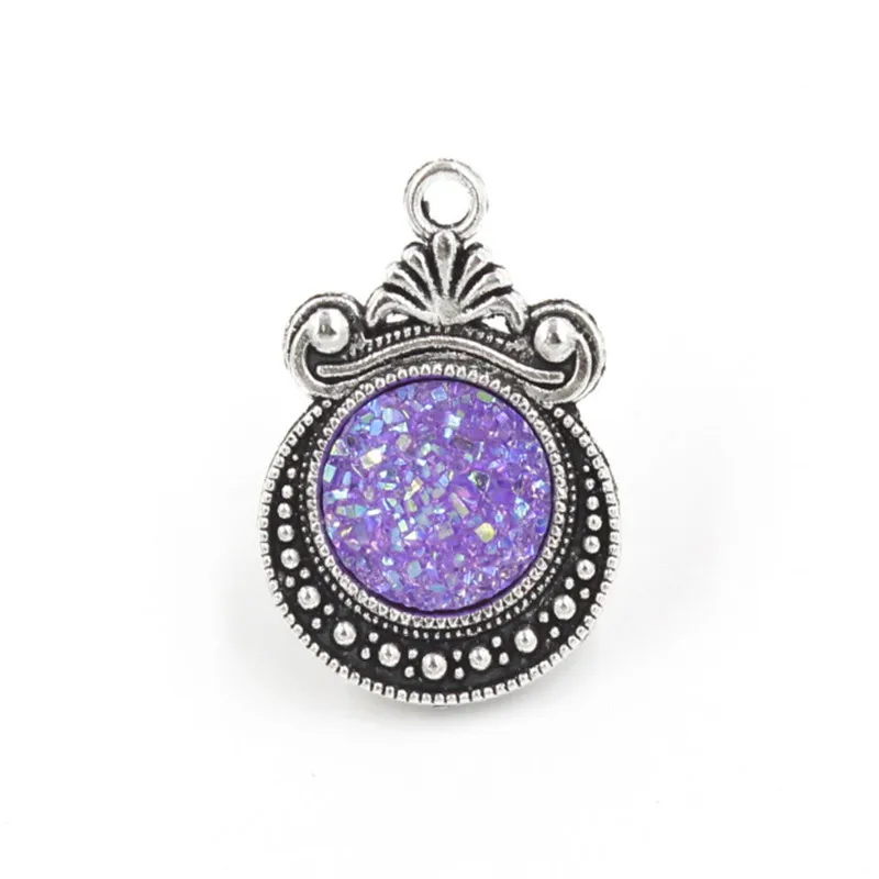 Новый узор 10 шт Кристалл кластер браслет ожерелье подвеска полная звезд Ретро