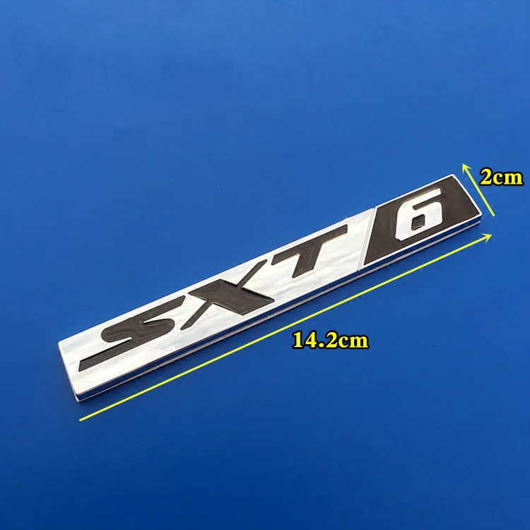 1 шт. 3D металлический SRT6 SXT6 SRT8 SXT8 Задняя эмблема на багажник наклейки для автомобиля Наклейка для DODGE JEEP
