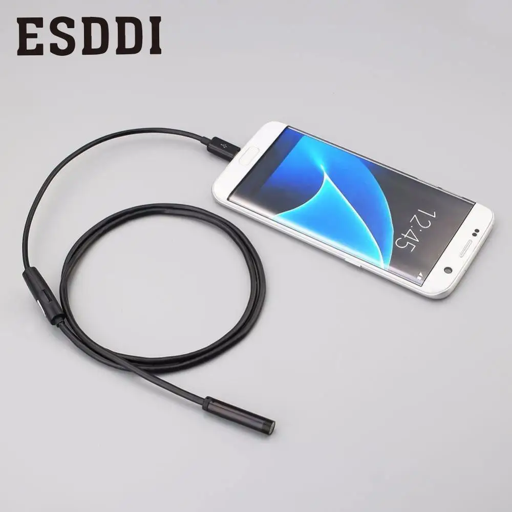 Esddi Новый м 2 мм 7 HD 1.3MP PC/Android OTG телефон эндоскоп водостойкий бороскоп видео камера