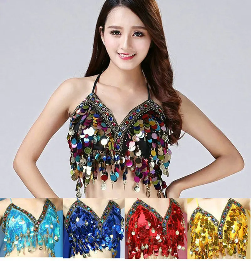 Футболка для танца живота бюстгальтер выступления топ индийского соревнований