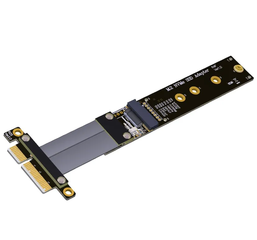 Кабель расширения PCIe 4x M2 M.2 NVMe SSD для переходных карт x4 поддержка PCI E 3 0x4 полная