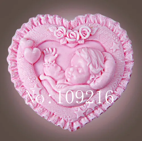 

wholesale!!!1pcs Sleeping Angel (ZX1668) Silicone Handmade Soap Mold Crafts DIY Mold