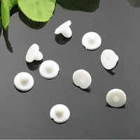 150pcs white plastic rubber earring back stoppers ear post nuts components and parts for earring studs