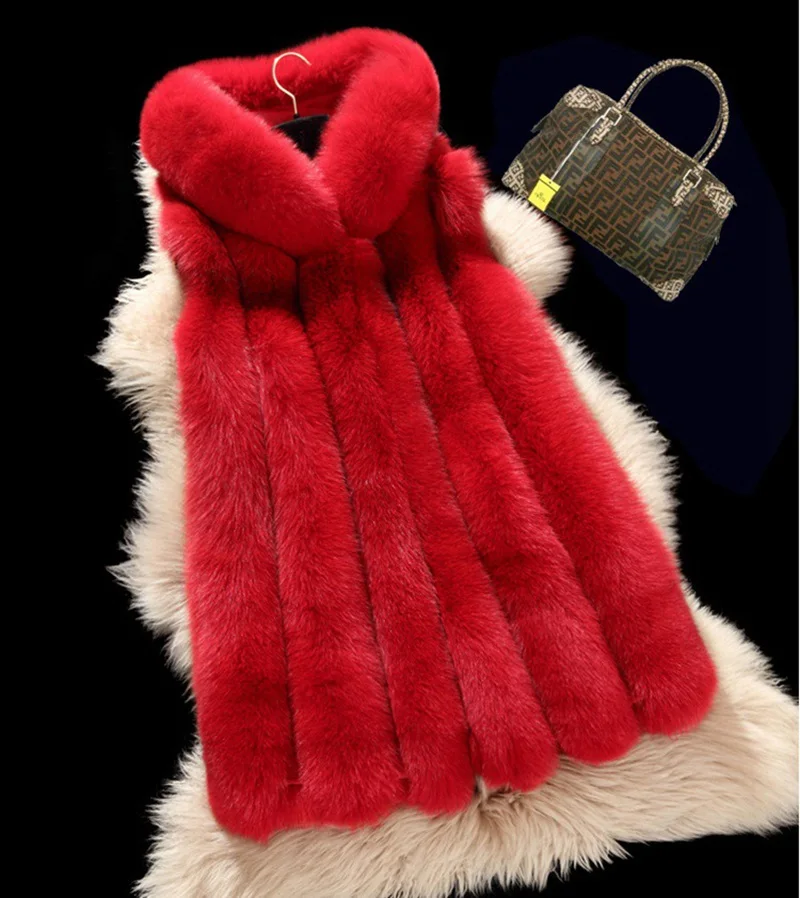 Luxury Winter Women's Genuine Wholeskin Fox Fur Vest With Hoody Lady Warm Waistcoat Female Gilet VF5042 | Женская одежда