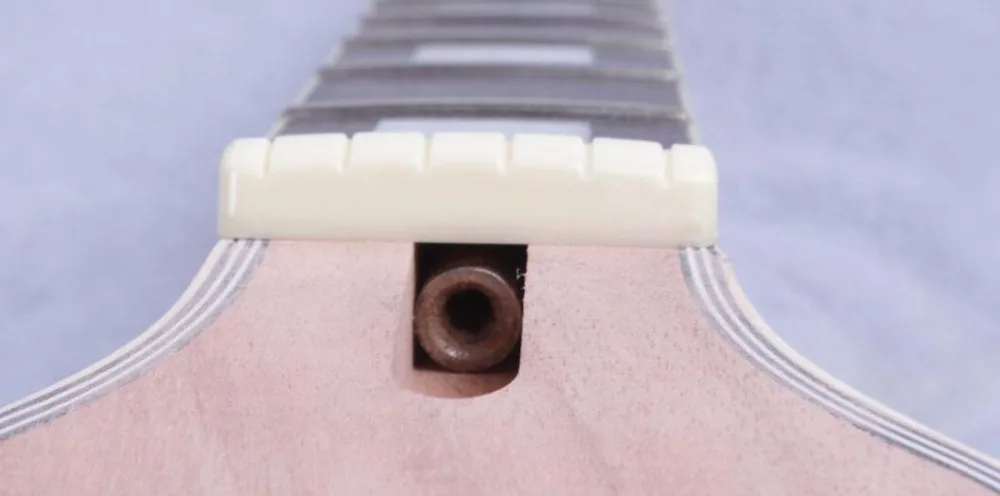 Электрическая гитара шеи Замена красного дерева 22 лада 24 75 дюйма переплет стрелы