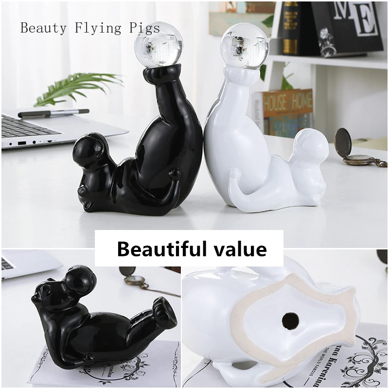 1 шт. четыре цвета милый Бегемот керамика со стразами ремесла украшения дома