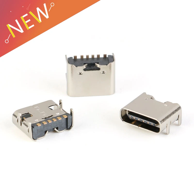 10 шт./лот разъем SMT Micro USB Type C 3 1 гнездо для установки SMD DIP дизайна печатной платы DIY
