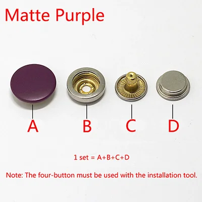 Meetee 30sets 12/15/17/20mm Pure Copper Sanp Button Down Jacket Invisible Button DIY Clothing Sewing Scrapbooking Accessories