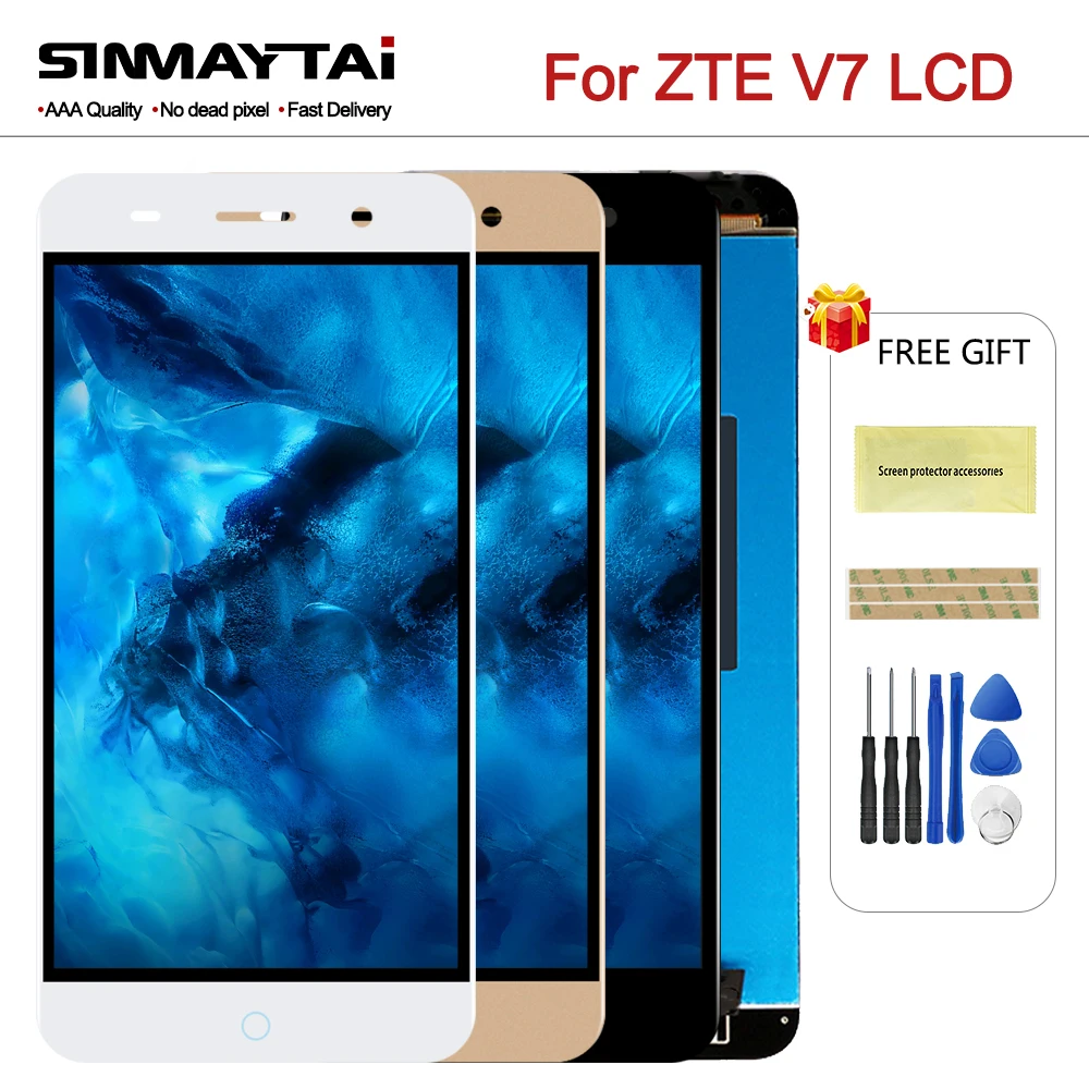 For ZTE Blade V7 Screen LCD Touch Digitizer display Assembly With Frame Replacement Phone | Мобильные телефоны и