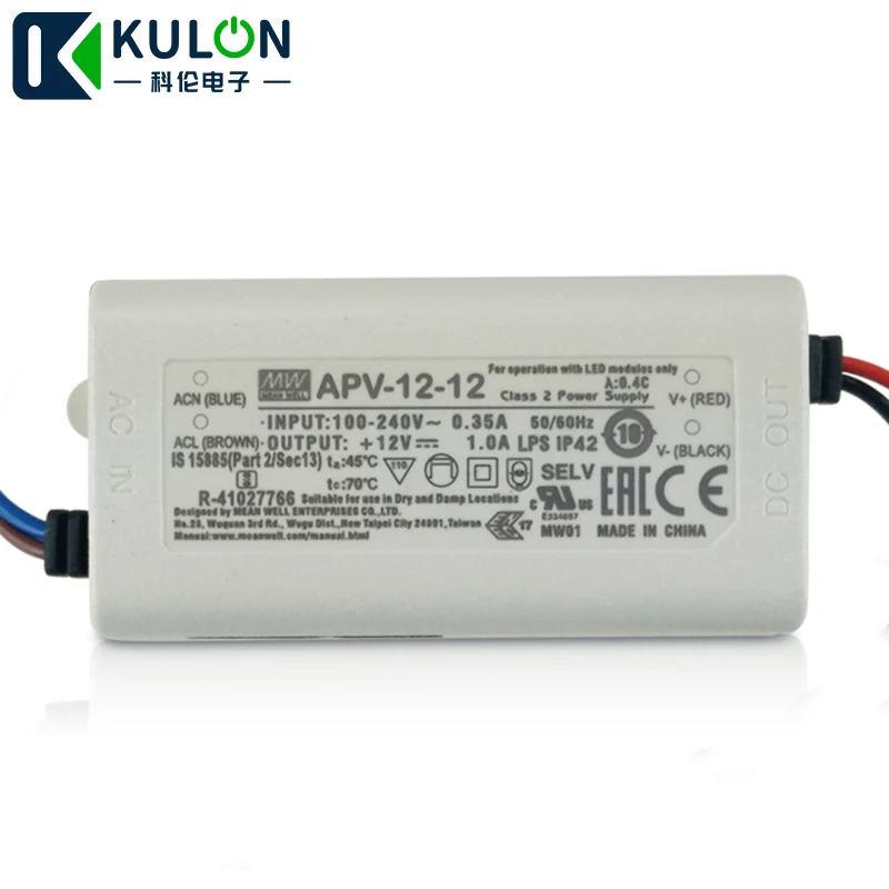 Светодиодный драйвер 90 264VAC к DC 12V Одиночный выход 12W 5V 2A 1A 15V 0.8A 24V 0.5A|Импульсный