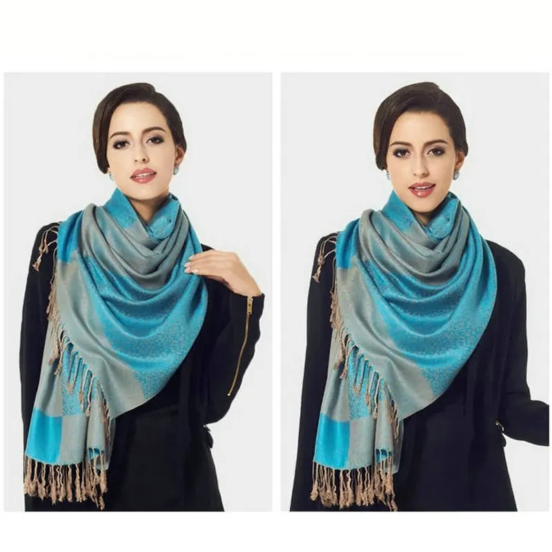 Осенне-зимний женский хлопковый Шелковый платок в горошек леопардовые