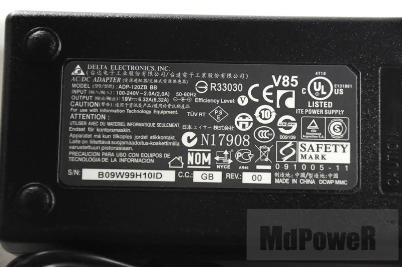 

Original For ACER 19V 6.32A ADP-120ZB BB 120W laptop supply power AC adapter charger 7745G A120A003L A11-120P1A PA-1121-16