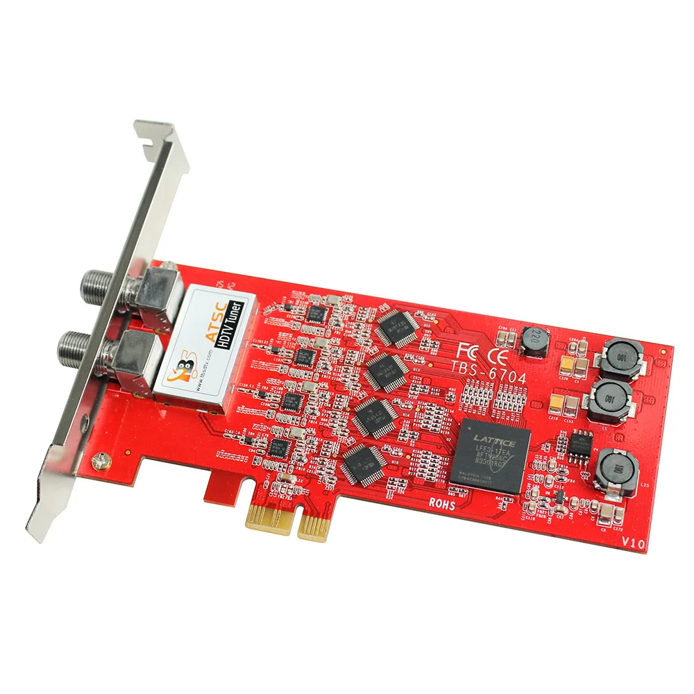 TBS6704 четырехъядерный тюнер ATSC/карта QAM PCIe|Спутниковое ТВ| |