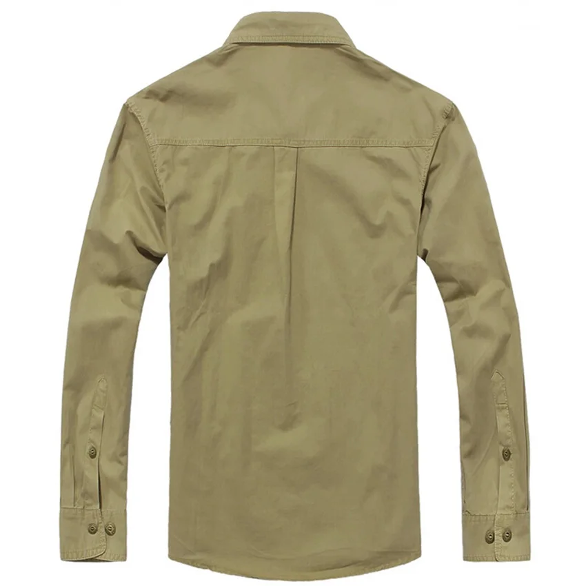 2019 New Fashion AFS JEEP Shirt Men's Long Sleeve Casual Male Brand Shirts Slim Fit French Cuff Dress For Men 75 | Мужская одежда