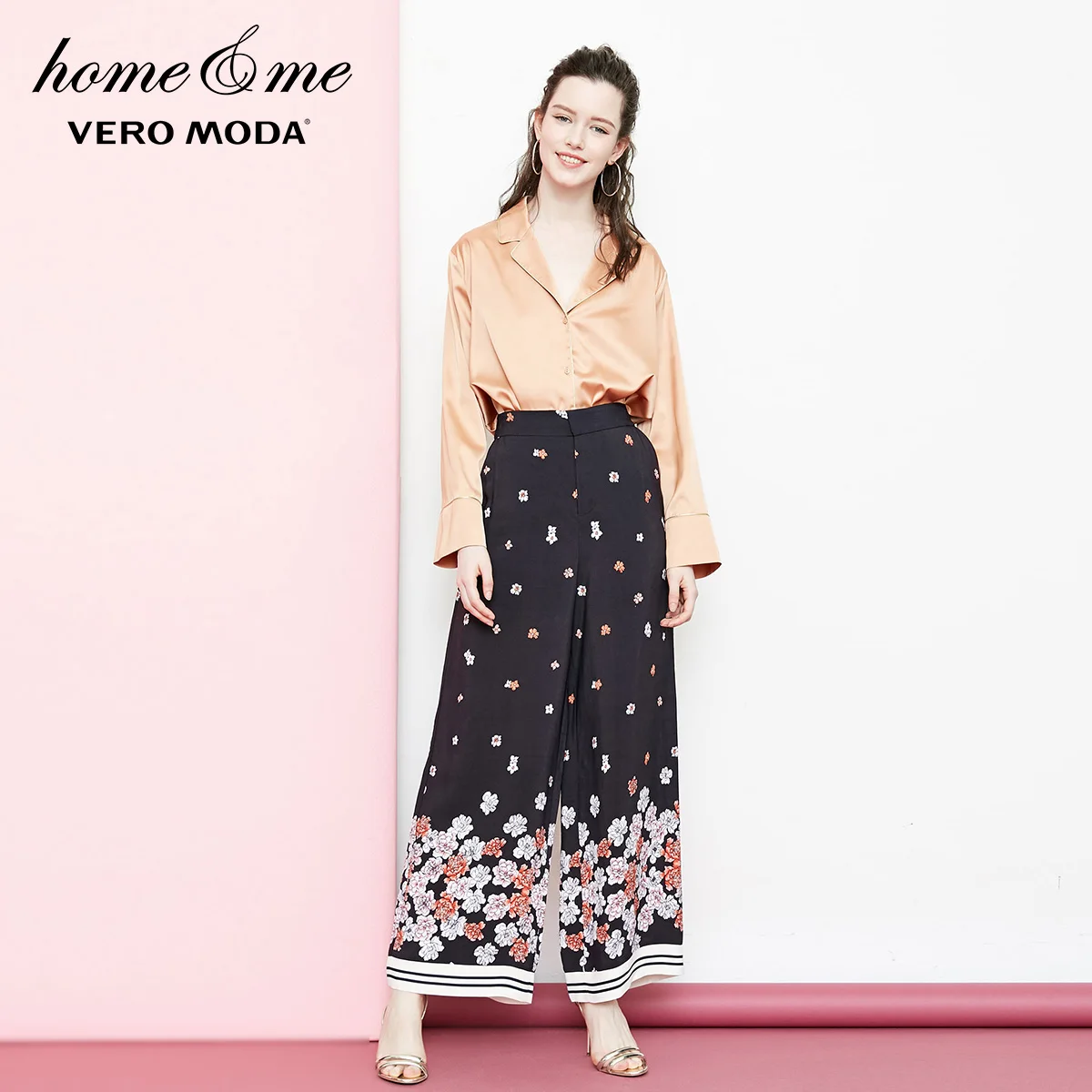 Vero Moda отложной воротник с длинными рукавами Повседневная пижама одежда для сна Топ | 3182P9503