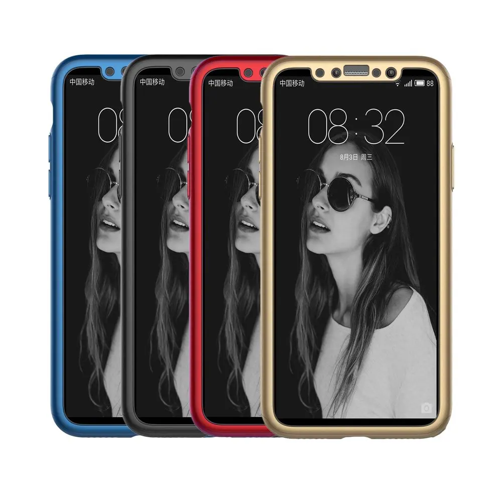 2 шт все включено Защищенный чехол для телефона Твердый полировки iPhone X |