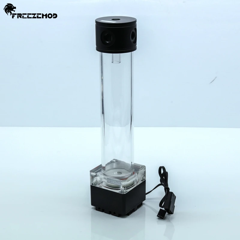 FREEZEMOD 290 мм/340 мм насос водяного охладителя+ бак для воды алюминиевая крышка RGB управление или синхронизация AURA. PUB-FS6MA-29/PUB-FS6MA-34