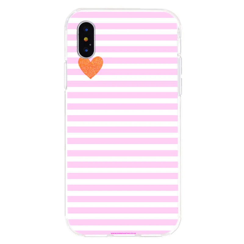 Для iPhone X XS XR Чехлы для чехлов Силиконовые ТПУ чехлы пластиковые любящее сердце TPU