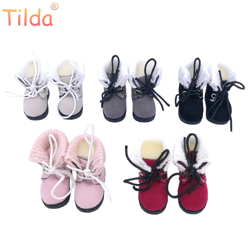 Tilda 1/6 Blyth куклы сапоги обувь для куклы блайз, мода 3,2 см мини зимний стиль кожаная обувь для Blyth игрушки куклы аксессуары