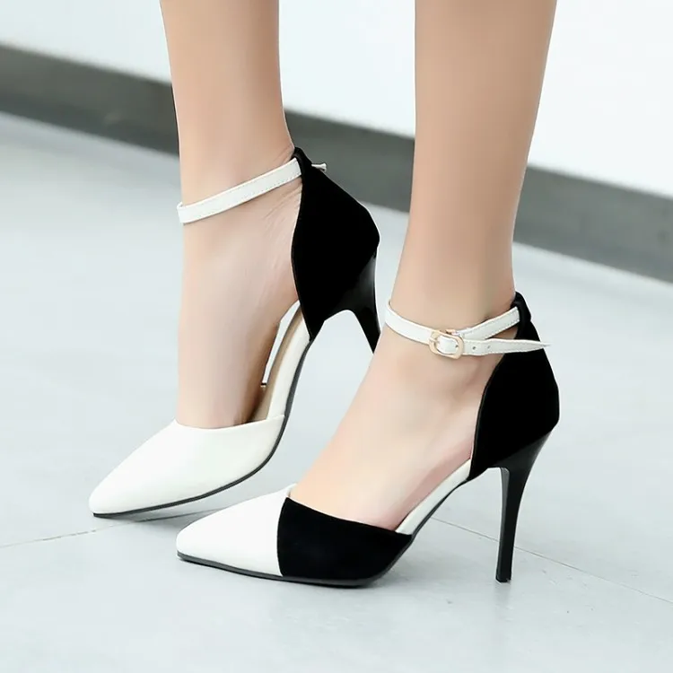 Большие размеры Босоножки на высоком каблуке Женская обувь летняя тонком в