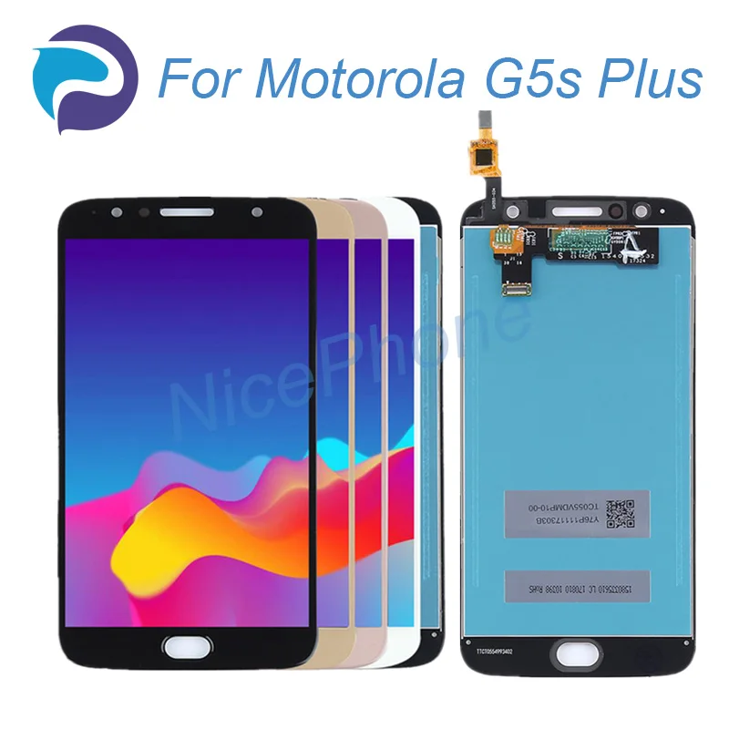 Для Motorola Moto G5s Plus ЖК-дисплей XT1802 XT1803 XT1805 XT1086 сенсорный экран дигитайзер сборка для