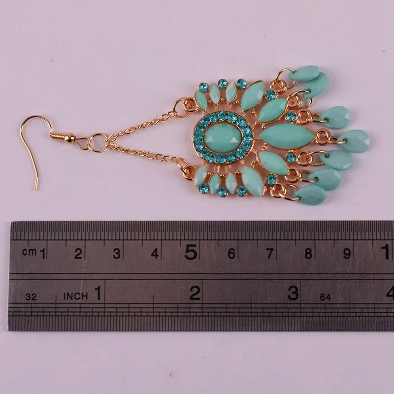 Новое Заявление Хрустальные Бусы длинные серьги для Для женщин Элегантный