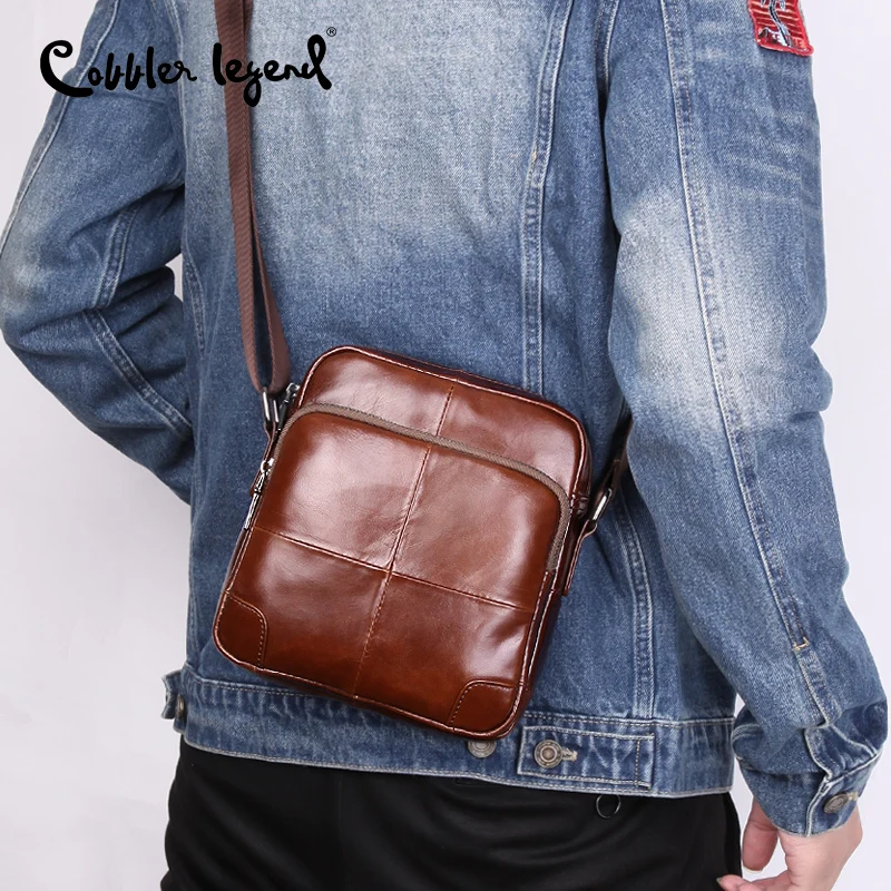 Cobbler Legend 100% Мужская сумка из натуральной кожи мужские сумки через плечо Bolsas