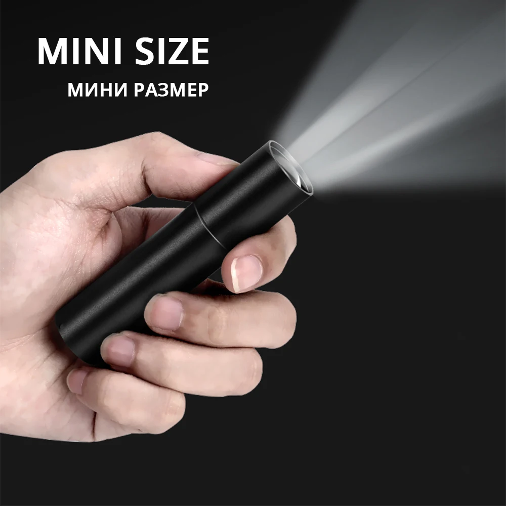 Мощный светодиодный фонарик перезаряжаемый дальнего действия суперъяркий