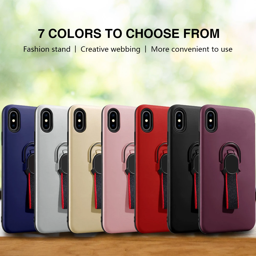 Кольцевой чехол для iphone XS Max Magetic 7 Plus 6 6S 8 X XR 10 8Plus роскошный держатель подставка Etui