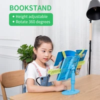 height adjustable book stand desktop book holder multi function table reading rack liftable students lazy book fixing bracket