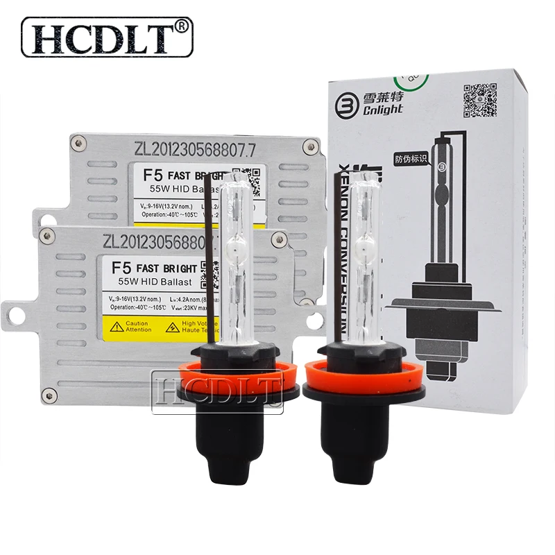 HCDLT 55 Вт F5 Быстрая яркая Автомобильная фара Cnlight HID комплект ксенон H1 H7 H11 HB3 HB4 D2H