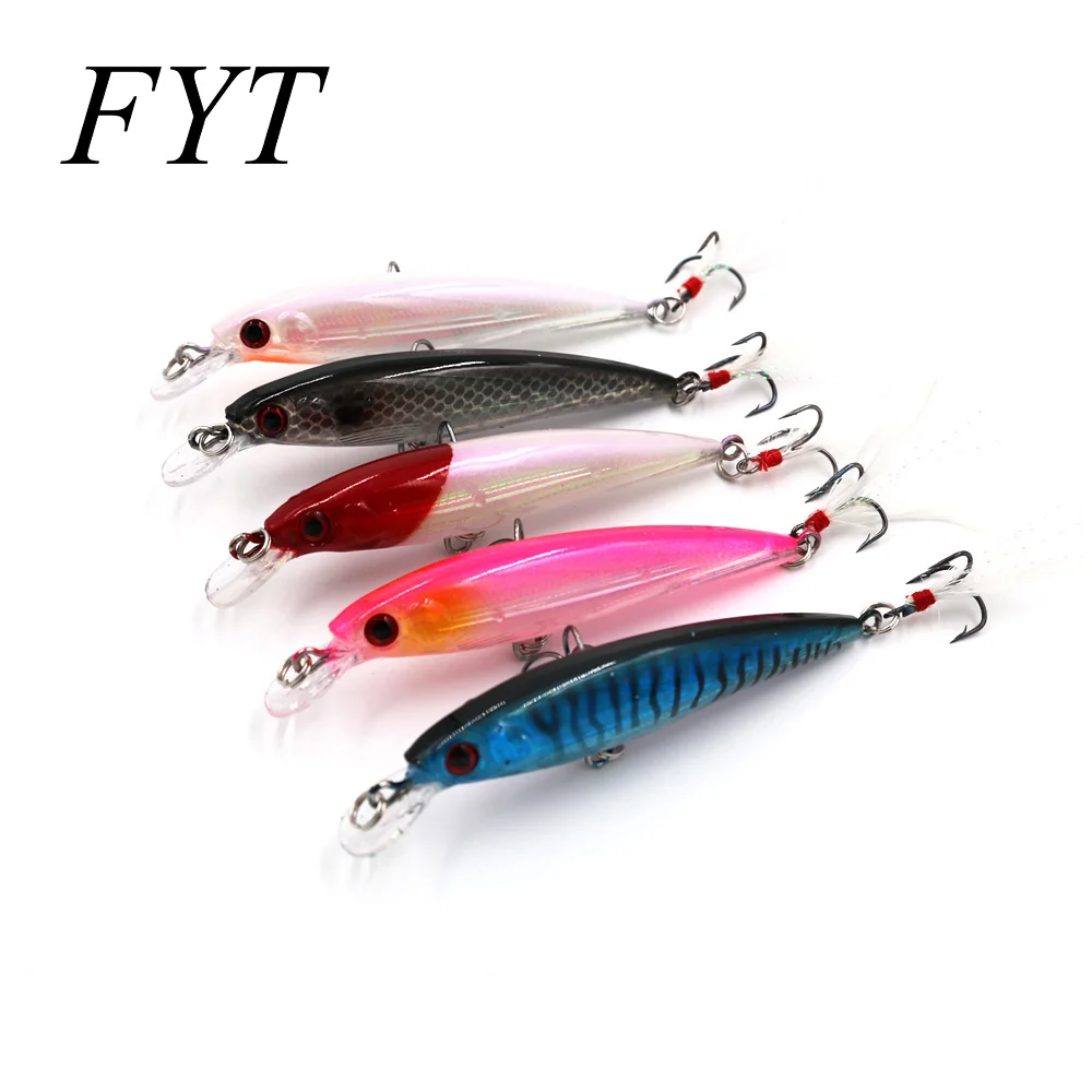 1 шт. гольян рыболовная приманка 9 см/7 г пластиковая жесткая окунь 6 # крючок снасть