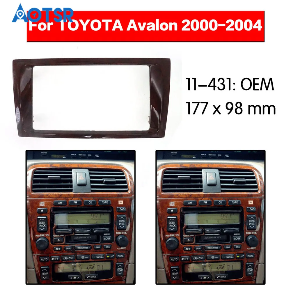 2 din радио фасции Для TOYOTA Avalon 2000-2004 стерео аудио панель установка набор тире Рамка